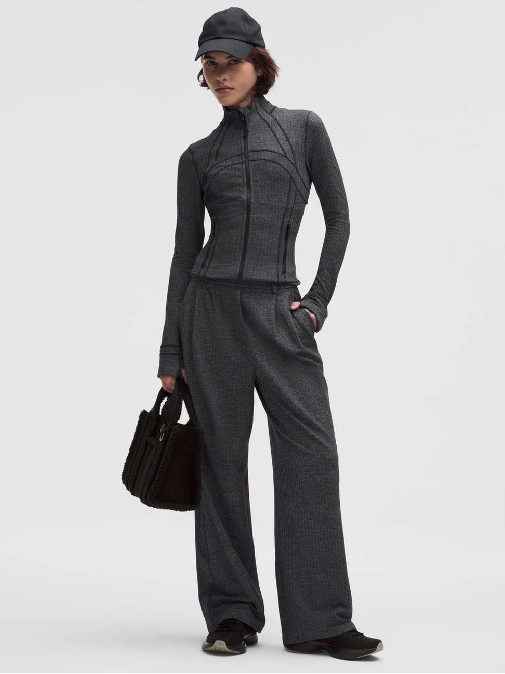 NWT Lulu 🍋 Define Cropped Jacket Herringbone